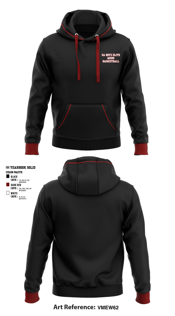 Hoodie, SA BOYZ ELITE, Men's Basketball, Teamtime, Team time, sublimation, custom sports apparel, team uniforms, spirit wear, spiritwear, sports uniforms, custom shirts, team store, custom team store, fundraiser sports, apparel fundraiser