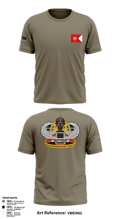 594th transportation 57328384 Short Sleeve Performance Shirt - 1