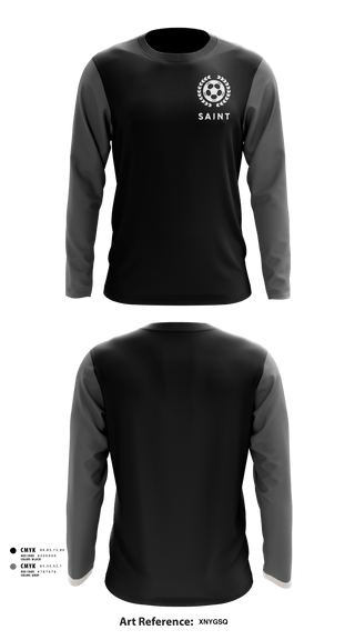 Long Sleeve Performance Shirt, Saint, Men's Soccer, Teamtime, Team time, sublimation, custom sports apparel, team uniforms, spirit wear, spiritwear, sports uniforms, custom shirts, team store, custom team store, fundraiser sports, apparel fundraiser