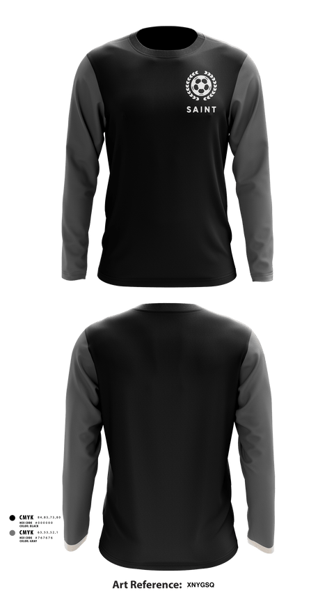 Long Sleeve Performance Shirt, Saint, Men's Soccer, Teamtime, Team time, sublimation, custom sports apparel, team uniforms, spirit wear, spiritwear, sports uniforms, custom shirts, team store, custom team store, fundraiser sports, apparel fundraiser
