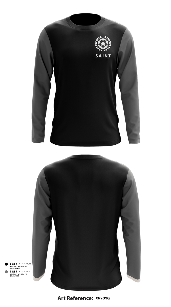 Long Sleeve Performance Shirt, Saint, Men's Soccer, Teamtime, Team time, sublimation, custom sports apparel, team uniforms, spirit wear, spiritwear, sports uniforms, custom shirts, team store, custom team store, fundraiser sports, apparel fundraiser