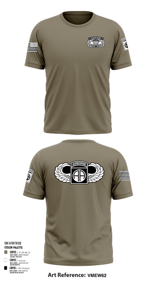 Short Sleeve Performance Shirt, 82nd airborne Division, Army, Teamtime, Team time, sublimation, custom sports apparel, team uniforms, spirit wear, spiritwear, sports uniforms, custom shirts, team store, custom team store, fundraiser sports, apparel fundraiser