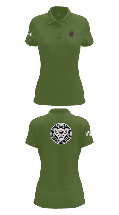 Red WarriorsCobras 84767379 Women's Short Sleeve Performance Polo  - 22