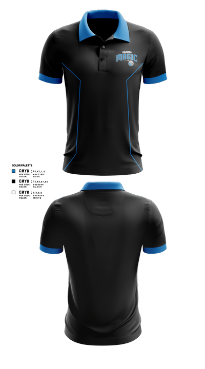 Magic 72123563 Short Sleeve Performance Polo - 1
