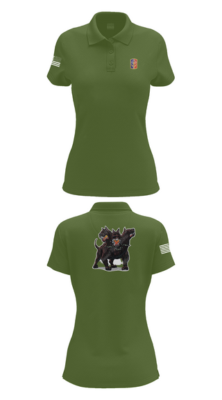 Women's Short Sleeve Performance Polo, 1-174th ADA RGT, , Teamtime, Team time, sublimation, custom sports apparel, team uniforms, spirit wear, spiritwear, sports uniforms, custom shirts, team store, custom team store, fundraiser sports, apparel fundraiser