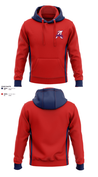 Hoodie, Albemarle Youth Football, Football, Teamtime, Team time, sublimation, custom sports apparel, team uniforms, spirit wear, spiritwear, sports uniforms, custom shirts, team store, custom team store, fundraiser sports, apparel fundraiser