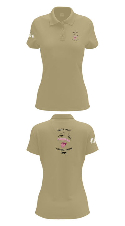 380th HVAC 14161864 Women's Short Sleeve Performance Polo  - 95