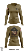 Bravo Bulldawgs 48520166 Women's Long Sleeve V-neck Shirt - 2