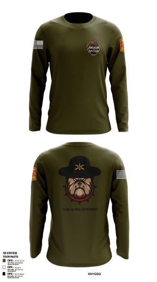 Long Sleeve Performance Shirt, 13TH Missile Defense BatteryB/3-6 ADA BNBravo Bulldawgs, Army, Teamtime, Team time, sublimation, custom sports apparel, team uniforms, spirit wear, spiritwear, sports uniforms, custom shirts, team store, custom team store, fundraiser sports, apparel fundraiser