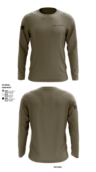 Long Sleeve Performance Shirt, Aco 1/111th, , Teamtime, Team time, sublimation, custom sports apparel, team uniforms, spirit wear, spiritwear, sports uniforms, custom shirts, team store, custom team store, fundraiser sports, apparel fundraiser