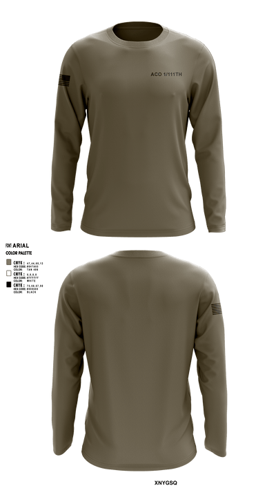 Aco 1/111th 10793492 Long Sleeve Performance Shirt - 3