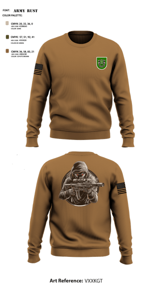 Crew Neck Sweatshirt, 10 SFG, Army, Teamtime, Team time, sublimation, custom sports apparel, team uniforms, spirit wear, spiritwear, sports uniforms, custom shirts, team store, custom team store, fundraiser sports, apparel fundraiser