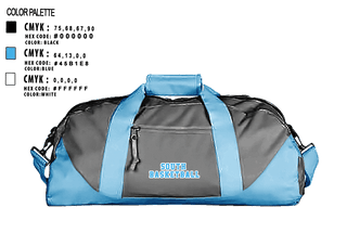Duffle Bag, South, Men's Basketball, Teamtime, Team time, sublimation, custom sports apparel, team uniforms, spirit wear, spiritwear, sports uniforms, custom shirts, team store, custom team store, fundraiser sports, apparel fundraiser
