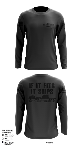 Long Sleeve Performance Shirt, 740TH TRANSPORTATION COMPANY, National Guard, Teamtime, Team time, sublimation, custom sports apparel, team uniforms, spirit wear, spiritwear, sports uniforms, custom shirts, team store, custom team store, fundraiser sports, apparel fundraiser