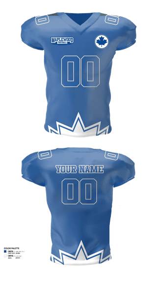 Football Jersey, Maplewood Football, Football, Teamtime, Team time, sublimation, custom sports apparel, team uniforms, spirit wear, spiritwear, sports uniforms, custom shirts, team store, custom team store, fundraiser sports, apparel fundraiser