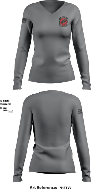 Women's Long Sleeve Vneck Shirt, LAZY HELLDIVER, Army, Teamtime, Team time, sublimation, custom sports apparel, team uniforms, spirit wear, spiritwear, sports uniforms, custom shirts, team store, custom team store, fundraiser sports, apparel fundraiser
