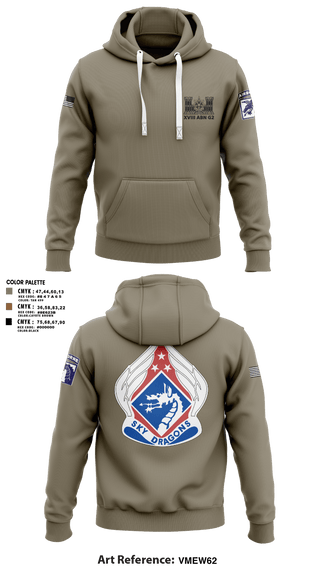 Hoodie, XVIII ABN G2, Army, Teamtime, Team time, sublimation, custom sports apparel, team uniforms, spirit wear, spiritwear, sports uniforms, custom shirts, team store, custom team store, fundraiser sports, apparel fundraiser