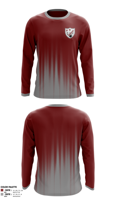 Sheridan High School Bowling 77563042 Long Sleeve Performance Shirt 1