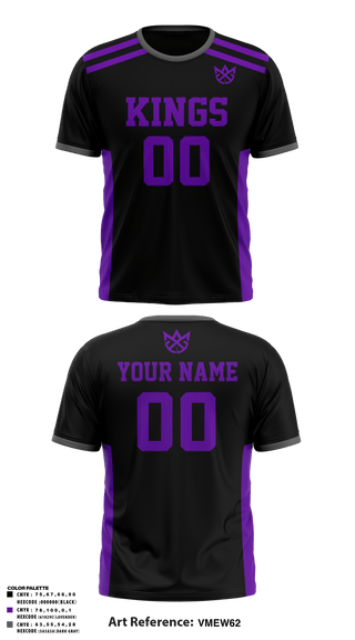 Short Sleeve Performance Shirt, Kings, Men's Basketball, Teamtime, Team time, sublimation, custom sports apparel, team uniforms, spirit wear, spiritwear, sports uniforms, custom shirts, team store, custom team store, fundraiser sports, apparel fundraiser