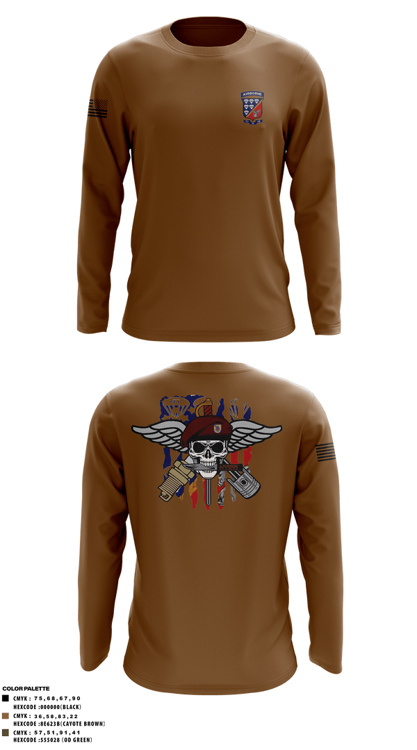 Long Sleeve Performance Shirt, 647 Quartermaster Company, Army, Teamtime, Team time, sublimation, custom sports apparel, team uniforms, spirit wear, spiritwear, sports uniforms, custom shirts, team store, custom team store, fundraiser sports, apparel fundraiser