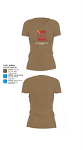 1st Battalion 15th Field Artillery 40296639 Women's Short Sleeve V-neck Shirt - 4