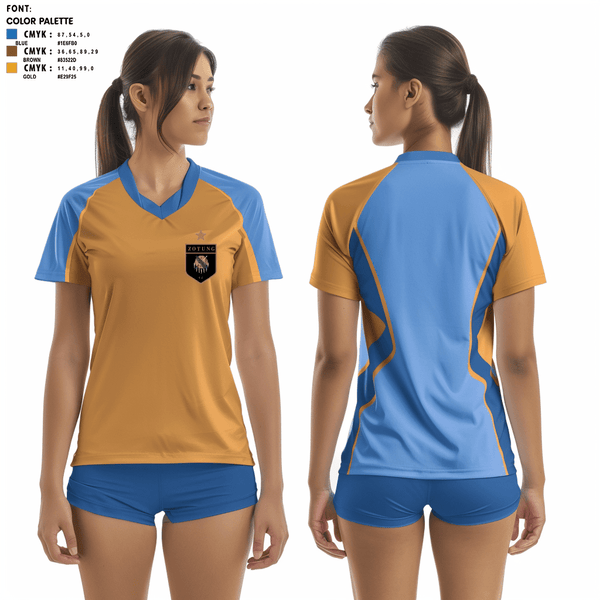 Women's Short Sleeve Vneck Shirt, Oklahoma Zotung Volleyball Club, Women's Volleyball, Teamtime, Team time, sublimation, custom sports apparel, team uniforms, spirit wear, spiritwear, sports uniforms, custom shirts, team store, custom team store, fundraiser sports, apparel fundraiser