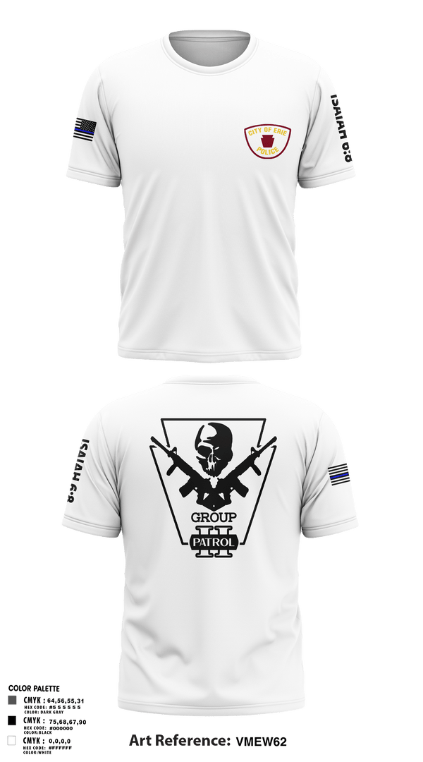 Short Sleeve Performance Shirt, Erie police department, Police, Teamtime, Team time, sublimation, custom sports apparel, team uniforms, spirit wear, spiritwear, sports uniforms, custom shirts, team store, custom team store, fundraiser sports, apparel fundraiser