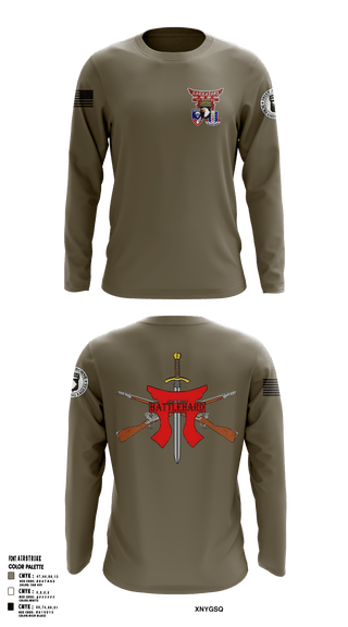 Long Sleeve Performance Shirt, BCO 3-187, Army, Teamtime, Team time, sublimation, custom sports apparel, team uniforms, spirit wear, spiritwear, sports uniforms, custom shirts, team store, custom team store, fundraiser sports, apparel fundraiser