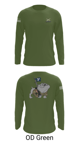 Long Sleeve Performance Shirt, 3ID divarty, Army, Teamtime, Team time, sublimation, custom sports apparel, team uniforms, spirit wear, spiritwear, sports uniforms, custom shirts, team store, custom team store, fundraiser sports, apparel fundraiser