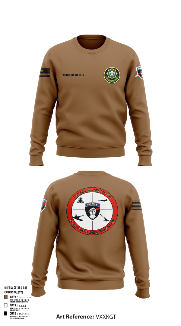 Crew Neck Sweatshirt, FAS 2CR, Army, Teamtime, Team time, sublimation, custom sports apparel, team uniforms, spirit wear, spiritwear, sports uniforms, custom shirts, team store, custom team store, fundraiser sports, apparel fundraiser