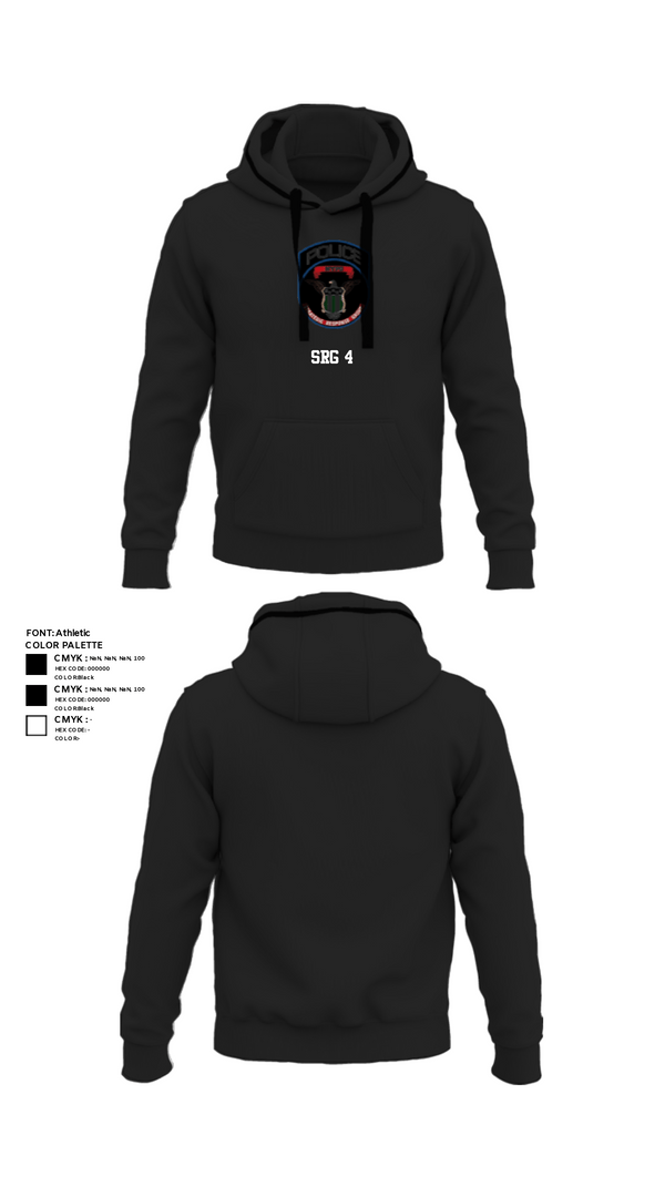 Hoodie, SRG 4, Police, Teamtime, Team time, sublimation, custom sports apparel, team uniforms, spirit wear, spiritwear, sports uniforms, custom shirts, team store, custom team store, fundraiser sports, apparel fundraiser