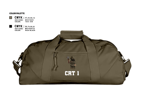 Duffle Bag, CRT 1, Army, Teamtime, Team time, sublimation, custom sports apparel, team uniforms, spirit wear, spiritwear, sports uniforms, custom shirts, team store, custom team store, fundraiser sports, apparel fundraiser