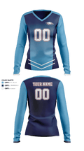 Rocky Point High School Volleyball 82243694 Women's Long Sleeve V-neck Shirt - 40