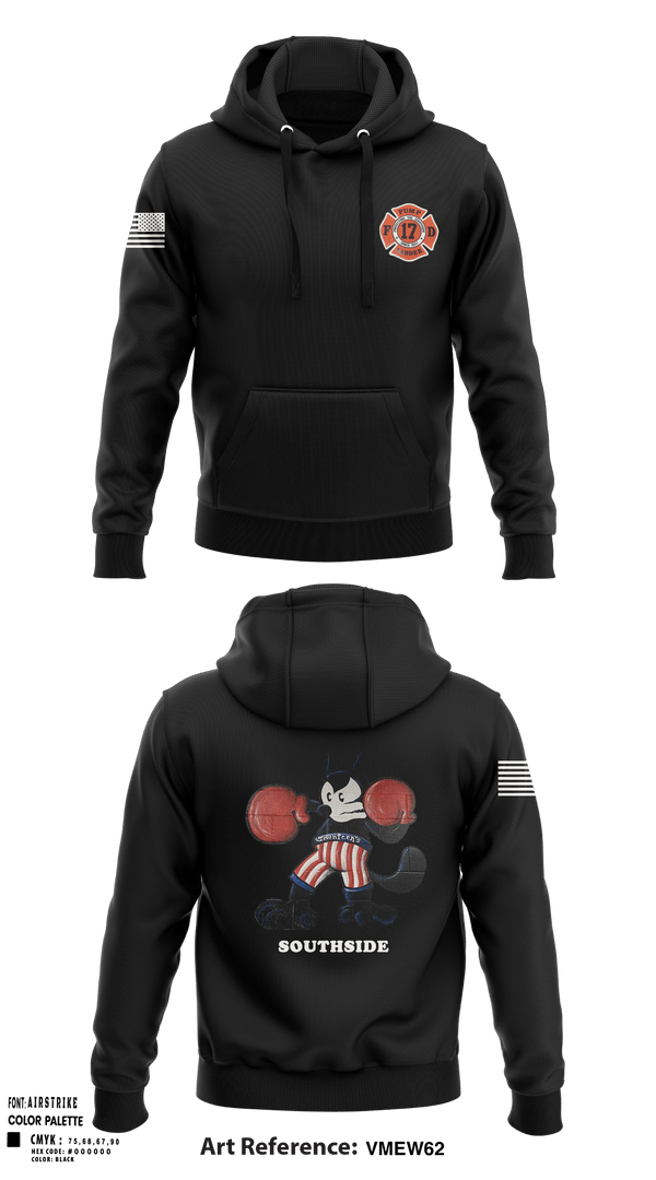 Hoodie, Station 17, Fire Department, Teamtime, Team time, sublimation, custom sports apparel, team uniforms, spirit wear, spiritwear, sports uniforms, custom shirts, team store, custom team store, fundraiser sports, apparel fundraiser