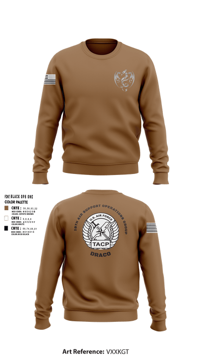 18th Air Support Operations Group 80875786 Crew Neck Sweatshirt - 1