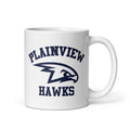 Plainview Hawks 8354559 White glossy mug-1