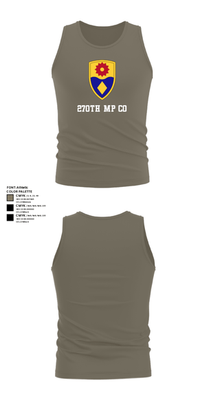 Tank Top, 270th MP CO, National Guard, Teamtime, Team time, sublimation, custom sports apparel, team uniforms, spirit wear, spiritwear, sports uniforms, custom shirts, team store, custom team store, fundraiser sports, apparel fundraiser