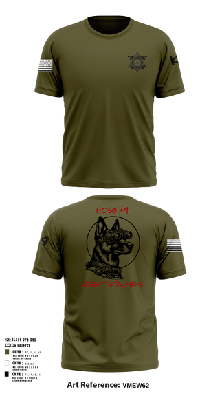 Short Sleeve Performance Shirt, Hancock County Sheriffs Office K9 Unit, , Teamtime, Team time, sublimation, custom sports apparel, team uniforms, spirit wear, spiritwear, sports uniforms, custom shirts, team store, custom team store, fundraiser sports, apparel fundraiser