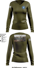 3rd Battalion 6th Marines 42003487 Women's Long Sleeve V-neck Shirt - 1