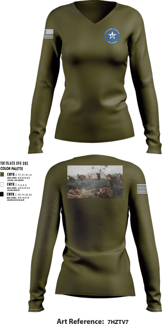 Women's Long Sleeve Vneck Shirt, 3rd Battalion 6th Marines, Marines, Teamtime, Team time, sublimation, custom sports apparel, team uniforms, spirit wear, spiritwear, sports uniforms, custom shirts, team store, custom team store, fundraiser sports, apparel fundraiser