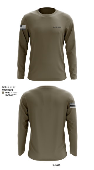 Long Sleeve Performance Shirt, 24th ORD, , Teamtime, Team time, sublimation, custom sports apparel, team uniforms, spirit wear, spiritwear, sports uniforms, custom shirts, team store, custom team store, fundraiser sports, apparel fundraiser