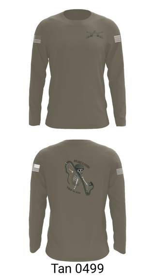 Long Sleeve Performance Shirt, Q Troop 4/278th, Army, Teamtime, Team time, sublimation, custom sports apparel, team uniforms, spirit wear, spiritwear, sports uniforms, custom shirts, team store, custom team store, fundraiser sports, apparel fundraiser