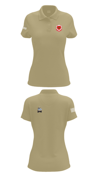 Women's Short Sleeve Performance Polo, 185th Engineer Support Company, , Teamtime, Team time, sublimation, custom sports apparel, team uniforms, spirit wear, spiritwear, sports uniforms, custom shirts, team store, custom team store, fundraiser sports, apparel fundraiser