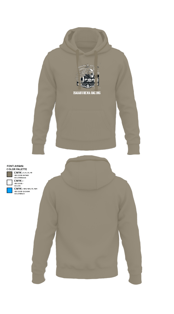 Hoodie, Isaiahurena racing, E-Sports, Teamtime, Team time, sublimation, custom sports apparel, team uniforms, spirit wear, spiritwear, sports uniforms, custom shirts, team store, custom team store, fundraiser sports, apparel fundraiser