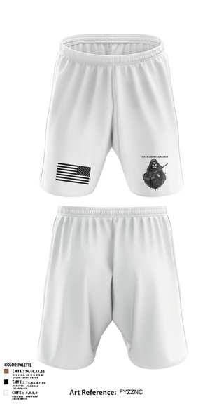 Athletic Shorts With Pockets, 1/3 CR Reconnaissance, , Teamtime, Team time, sublimation, custom sports apparel, team uniforms, spirit wear, spiritwear, sports uniforms, custom shirts, team store, custom team store, fundraiser sports, apparel fundraiser