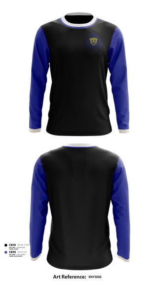 Long Sleeve Performance Shirt, Pumas, Men's Soccer, Teamtime, Team time, sublimation, custom sports apparel, team uniforms, spirit wear, spiritwear, sports uniforms, custom shirts, team store, custom team store, fundraiser sports, apparel fundraiser