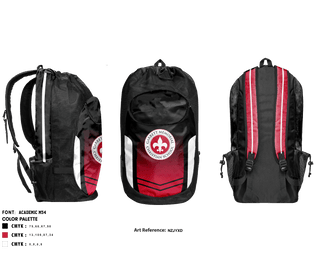 Gear Bag, Garrett Memorial Christian School Volleyball, Women's Volleyball, Teamtime, Team time, sublimation, custom sports apparel, team uniforms, spirit wear, spiritwear, sports uniforms, custom shirts, team store, custom team store, fundraiser sports, apparel fundraiser