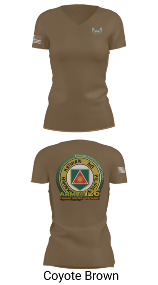 Women's Short Sleeve Vneck Shirt, 51st Combat Engineers, Army, Teamtime, Team time, sublimation, custom sports apparel, team uniforms, spirit wear, spiritwear, sports uniforms, custom shirts, team store, custom team store, fundraiser sports, apparel fundraiser