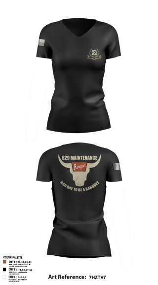 Women's Short Sleeve Vneck Shirt, 829 maintenance, National Guard, Teamtime, Team time, sublimation, custom sports apparel, team uniforms, spirit wear, spiritwear, sports uniforms, custom shirts, team store, custom team store, fundraiser sports, apparel fundraiser
