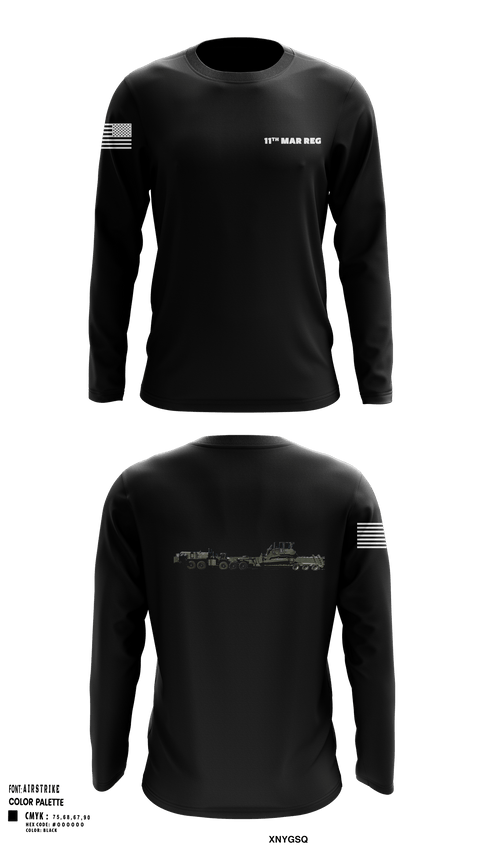 Long Sleeve Performance Shirt, 11Th MAR REG, Marines, Teamtime, Team time, sublimation, custom sports apparel, team uniforms, spirit wear, spiritwear, sports uniforms, custom shirts, team store, custom team store, fundraiser sports, apparel fundraiser